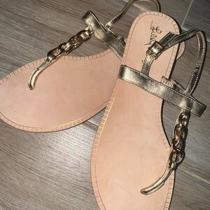 Lilly Pulitzer Gold Sandals